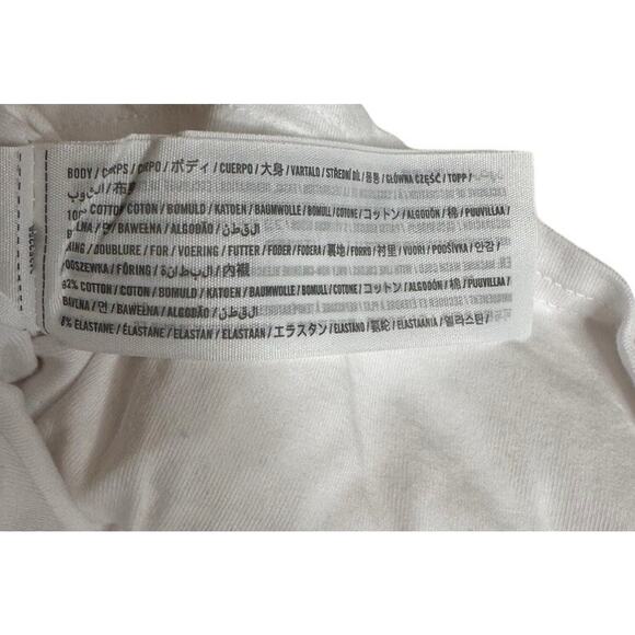 Hollister Y2K Crochet Striped Crop Top Tank and White Mini Skirt Set Boho Sz S - Picture 10 of 10